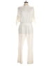 Koh Koh Solid Ivory Jumpsuit Size L - photo 1