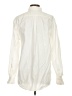 Unbranded Solid Ivory Long Sleeve Button-Down Shirt Size S - photo 2