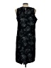 Fig 100% Polyester Graphic Black Casual Dress Size L - photo 2