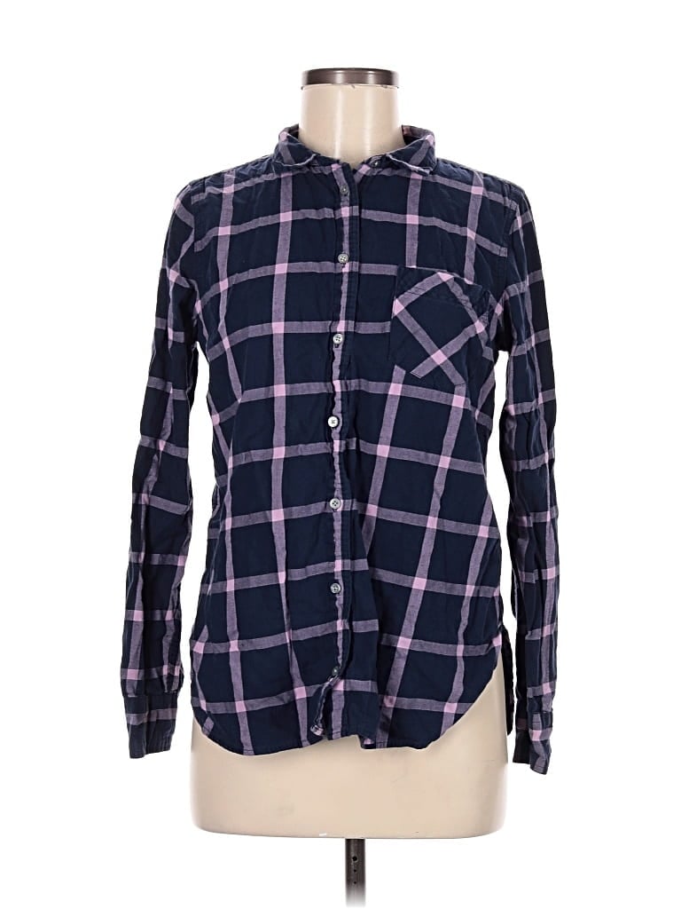 Pre-owned Jcrew Long Sleeve Button Down Shirt In Purple