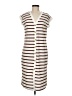 Shein 100% Polyester Stripes Brown Casual Dress Size 6 - photo 1