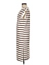 Shein 100% Polyester Stripes Brown Casual Dress Size 6 - photo 5