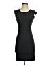 Express Solid Gray Black Casual Dress Size XS - photo 1