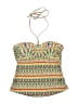 Unbranded Print Green Swimsuit Top Size S (estimated) - photo 1