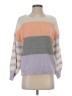 Coco + Jaimeson Color Block Purple Pullover Sweater Size S - photo 1