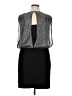 Scarlett Metallic Silver Cocktail Dress Size 14 (petite) - photo 2