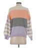 Coco + Jaimeson Color Block Purple Pullover Sweater Size S - photo 2