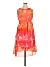 Catherines 100% Polyester Tie-dye Orange Cocktail Dress Size 0X - photo 1