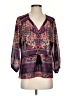 Nanette Lepore 100% Polyester Purple 3/4 Sleeve Blouse Size 2 - photo 1