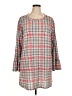 Crepas Plaid Pink Pullover Sweater Size 1X - photo 1