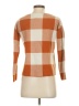 Jones New York Checkered-gingham Orange Pullover Sweater Size S - photo 2