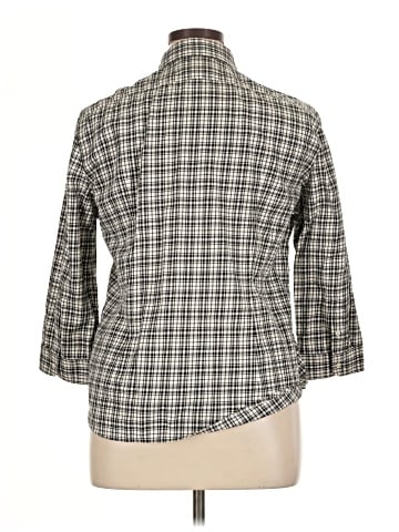 American Living 3/4 Sleeve Button-Down Shirt (view 2)
