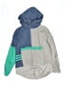 Adidas 100% Nylon Color Block Gray Track Jacket Size 14 - 16 - photo 1