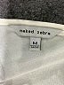 Naked Zebra Ivory Short Sleeve Top Size M - photo 7