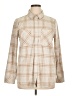 Thread & Supply Plaid Tan Long Sleeve Blouse Size XL - photo 1