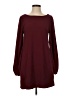 Lulus Solid Burgundy Casual Dress Size S - photo 1
