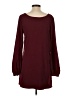 Lulus Solid Burgundy Casual Dress Size S - photo 2