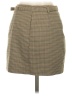 MNG Houndstooth Brown Casual Skirt Size XS - photo 2