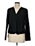 Remade 100% Polyester Black Long Sleeve Blouse Size M - photo 1