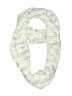 Assorted Brands 100% Polyester Green White Scarf One size - photo 1