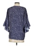 Parker 100% Polyester Blue 3/4 Sleeve Blouse Size XS - photo 2