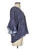 Parker 100% Polyester Blue 3/4 Sleeve Blouse Size XS - photo 4