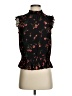 J.Crew 100% Polyester Floral Black Sleeveless Blouse Size 00 - photo 1