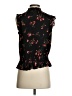 J.Crew 100% Polyester Floral Black Sleeveless Blouse Size 00 - photo 2