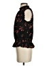 J.Crew 100% Polyester Floral Black Sleeveless Blouse Size 00 - photo 5