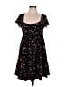 Unbranded Floral Black Casual Dress Size Lg (12-14) - photo 1