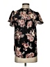 Gibson Floral Black Short Sleeve Blouse Size S - photo 1