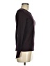 Ellen Tracy 100% Merino Extra Fine Wool Brown Burgundy Wool Pullover Sweater Size M - photo 4