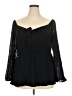 Torrid 100% Rayon Black 3/4 Sleeve Blouse Size 2X Plus (2) - photo 1