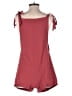 Shein Solid Red Romper Size 4 - photo 2