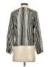Everlane Stripes Silver Long Sleeve Blouse Size XS - photo 2