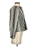 Everlane Stripes Silver Long Sleeve Blouse Size XS - photo 4