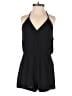 Me To We 100% Rayon Solid Black Romper Size S - photo 1