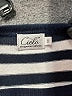 Cielo Stripes White Pullover Sweater Size M - photo 4