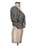 Sienna Sky 100% Polyester Gray 3/4 Sleeve Blouse Size XS - photo 4