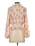 Fate 100% Polyester Orange Long Sleeve Blouse Size S - photo 2