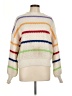En Creme 100% Polyester Stripes White Pullover Sweater Size L - photo 1