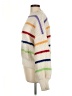En Creme 100% Polyester Stripes White Pullover Sweater Size L - photo 5