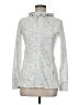 Assorted Brands Print Silver Ivory Zip Up Hoodie Size M - photo 1