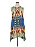 Mlle Gabrielle Print Blue Casual Dress Size 2X - photo 1