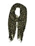 Unbranded Animal Print Green Tan Scarf One size - photo 1