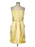 David's Bridal 100% Polyester Yellow Cocktail Dress Size 14 - photo 1