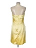 David's Bridal 100% Polyester Yellow Cocktail Dress Size 14 - photo 2