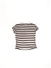 Beautees Stripes Ivory Short Sleeve T-Shirt Size 4 - photo 2