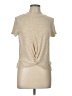 Pink Rose Tan Short Sleeve Top Size L - photo 1