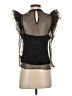 J by Joie 100% Polyester Black Sleeveless Blouse Size S - photo 2